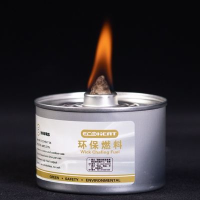 Scheuerbrennstoff 6hours 7oz kann Buffet-Teller-Heizung Plastikkappen-handliche Docht Sterno 170F