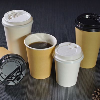 Kundenspezifische Kaffeetassen Logo Disposable Paper Cups Hots trinkende Tee-12oz 360ml mit Deckeln