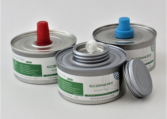Fiberglas-flüssige 1000 Grad Docht-Scheuerbrennstoff-Scheuerteller-Brennstoff-6 Stunde 48pcs
