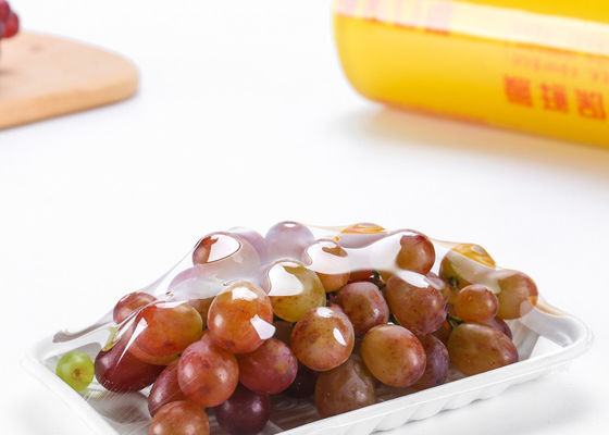 45cm 50cm frische Nahrung-PVC haften Verpackungs-biologisch abbaubarer Plastikfilm für das Verpacken der Lebensmittel an