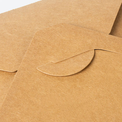 Kundenspezifische PET Logo Printings 337g 18g Kraftpapier-Brotdose Kästen für Nahrung wegnehmen