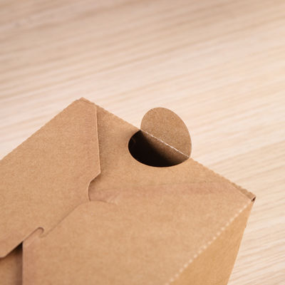 Biologisch abbaubare Verpacken- der Lebensmittelkästen Takeway Bento Lunch Box Kraft Paper