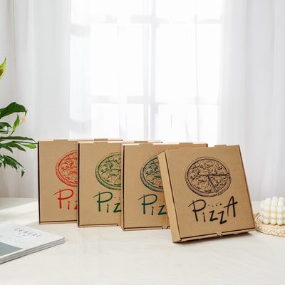 biologisch abbaubare papppizza-Kasten des Einweggeschirr-9 10 12inch Gewohnheit Druck