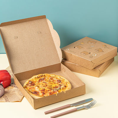 biologisch abbaubare papppizza-Kasten des Einweggeschirr-9 10 12inch Gewohnheit Druck