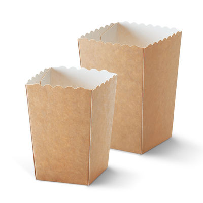 CMYK-Nugget-biologisch abbaubares Einweggeschirr-offenes Popcorn-Verpackenkasten