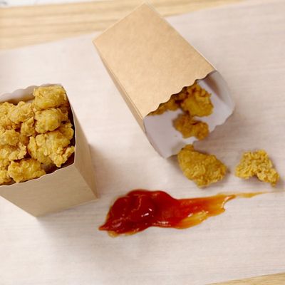 CMYK-Nugget-biologisch abbaubares Einweggeschirr-offenes Popcorn-Verpackenkasten