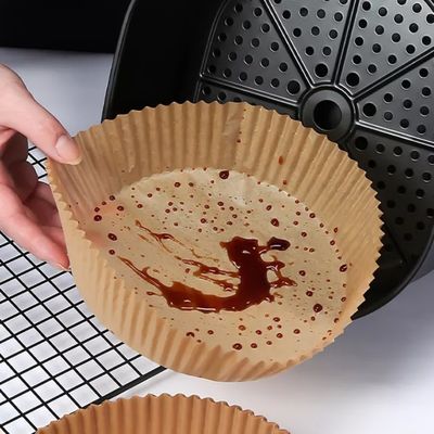 Öl-Beweis-silikonumhülltes Luft-Bratpfannen-Pergamentpapier-20cm rundes Wegwerfbacken