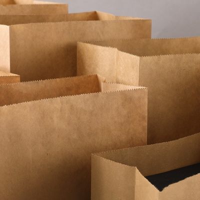 Einweggeschirr-Süßigkeits-Papiertüte Kraftpapiers biologisch abbaubare ohne Griff BSCI