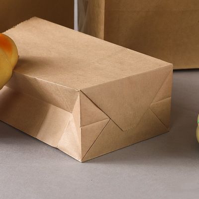 Einweggeschirr-Süßigkeits-Papiertüte Kraftpapiers biologisch abbaubare ohne Griff BSCI