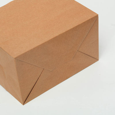 Einweggeschirr-Brown-Papiertüten 250gsm 300gsm biologisch abbaubare mit Griffen