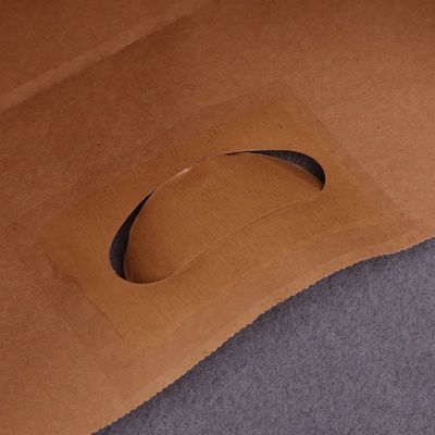 Aufbereitetes 4LBS stempelschnitt Verpacken- der Lebensmittelpapiertüte-Griff-Geschenk-Einkaufstasche 150GSM
