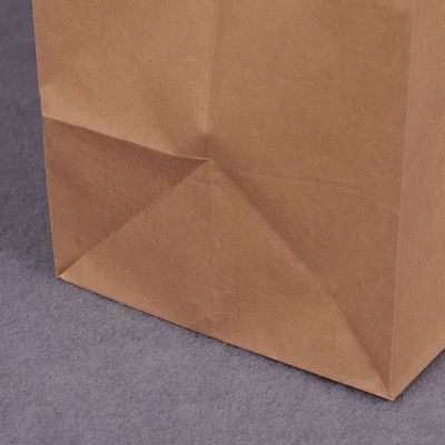 Aufbereitetes 4LBS stempelschnitt Verpacken- der Lebensmittelpapiertüte-Griff-Geschenk-Einkaufstasche 150GSM