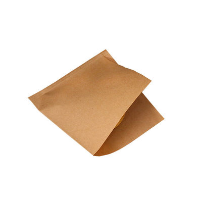13x13cm sackt fettdichtes doppeltes offenes Papier-Sandwich Taschen-45gsm Burger-Verpackungs-Tasche ein