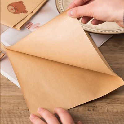 13x13cm sackt fettdichtes doppeltes offenes Papier-Sandwich Taschen-45gsm Burger-Verpackungs-Tasche ein