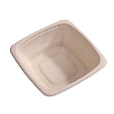 16 24 biologisch abbaubarer Bagassen-Schüssel-Obstsalat-Behälter-Kasten des Zuckerrohr-32oz mit Abdeckung