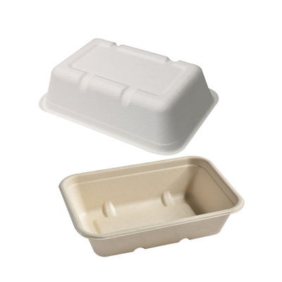 Bagassen-Geschirr-Salat-Schnellimbiß 450ml 550ml natürlicher Eco biologisch abbaubarer, zu gehen Behälter