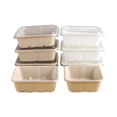 Bagassen-Geschirr-Salat-Schnellimbiß 450ml 550ml natürlicher Eco biologisch abbaubarer, zu gehen Behälter