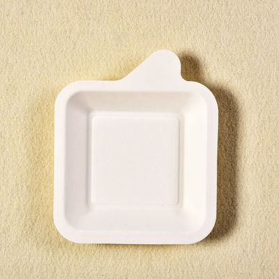 Papiermassen-Nachtisch-Nahrung Tray For Party 7g Mini Sugarcane Biodegradable Bagasse Tableware