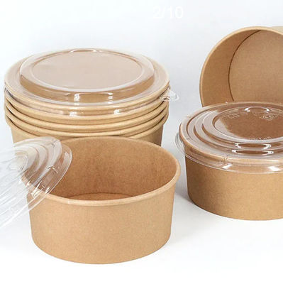 42oz 1300ml ringsum biologisch abbaubares Einweggeschirr-große Wegwerfschüsseln für heiße Suppe
