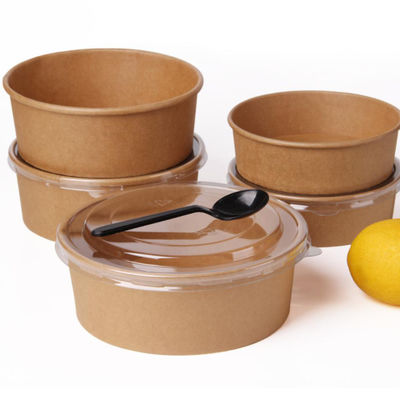 42oz 1300ml ringsum biologisch abbaubares Einweggeschirr-große Wegwerfschüsseln für heiße Suppe