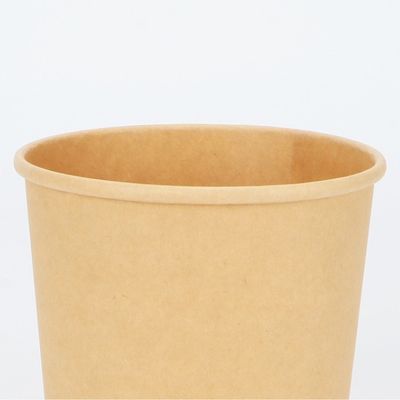 Winkel des Leistungshebels, der Wegwerfbiologisch abbaubares beschichtet, nehmen Behälter-Kraftpapier-Suppenschüssel 16oz 24oz heraus