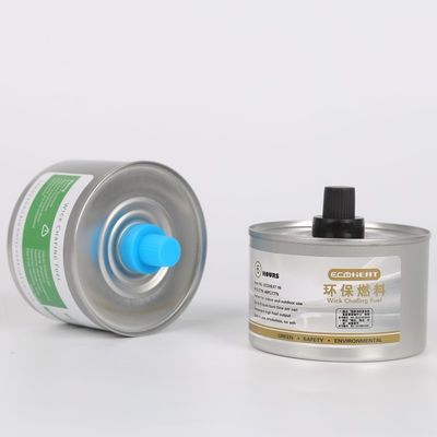 Scheuerbrennstoff 6hours 7oz kann Buffet-Teller-Heizung Plastikkappen-handliche Docht Sterno 170F