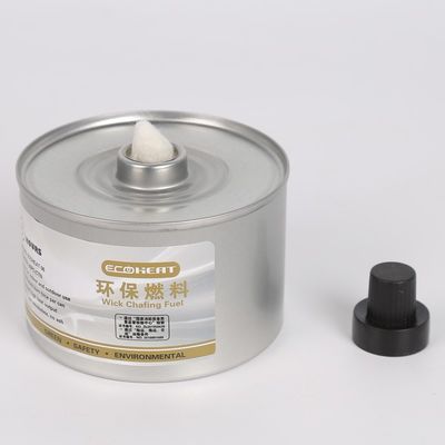 Scheuerbrennstoff 6hours 7oz kann Buffet-Teller-Heizung Plastikkappen-handliche Docht Sterno 170F