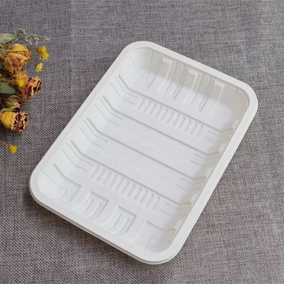 Biologisch abbaubares versiegelbares Fleisch-Maisstärke-Geschirr-Tiefkühlkost Tray Container 150mm
