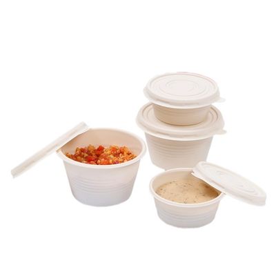 Wegwerfgeschirr-Gewürz-Soßen-Teil-Schalen der maisstärke-4OZ mit Deckeln