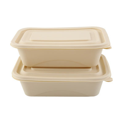 Kompostierbarer Mahlzeit-Brotdose-Schnellimbiss-Verpackenwegwerfkasten der Maisstärke-500 600ML