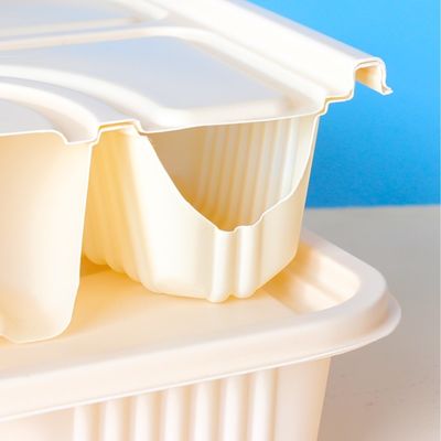 10 Fach-Maisstärke-Geschirr Bento Biodegradable Cornstarch Food Containers des Zoll-3