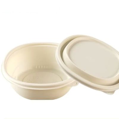 biologisch abbaubare 800ml 1050ml nehmen Behälter-Maisstärke-Obstschale mit Deckel heraus