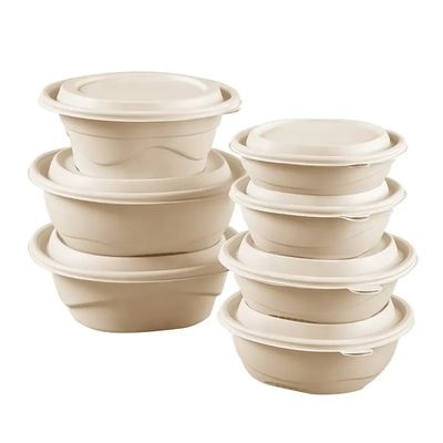 biologisch abbaubare 800ml 1050ml nehmen Behälter-Maisstärke-Obstschale mit Deckel heraus
