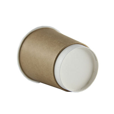PET 10oz 12oz beschichtete doppel-wandige Papierschalen-Wegwerfkaffeetassen mit Deckeln