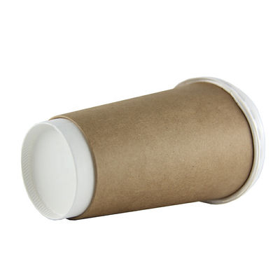 PET 10oz 12oz beschichtete doppel-wandige Papierschalen-Wegwerfkaffeetassen mit Deckeln