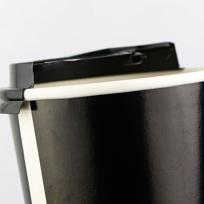 Gewohnheit 2.5oz druckte schwarzer Wegwerfkaffee-einzelne Wand-Schalen der kaffeetasse-8oz