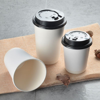 Kundenspezifische Kaffeetassen Logo Disposable Paper Cups Hots trinkende Tee-12oz 360ml mit Deckeln