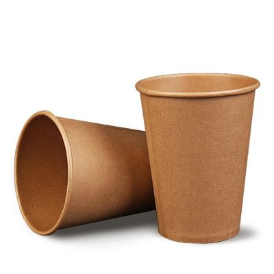 8 Unzen-sondern das biologisch abbaubare Wegwerfpapierschalen-Kraftpapier Wand-Kaffeetassen aus