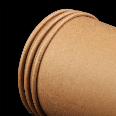 8 Unzen-sondern das biologisch abbaubare Wegwerfpapierschalen-Kraftpapier Wand-Kaffeetassen aus