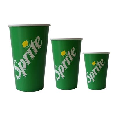 PET-Winkel- des Leistungshebelskolabaum-Wegwerfpapierschalen 22oz 640ml tapezieren kalte Getränk-Schalen 300gsm