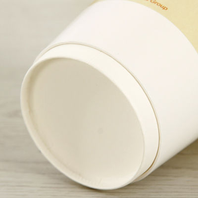 einzelne Gebrauchs-Weißbuch-Kaffeetasse-Doppelschicht-Papier-Wegwerfschale 16oz 500cc