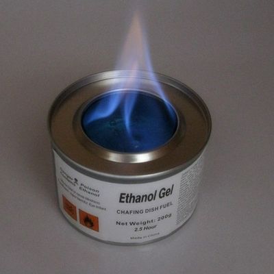 Äthanol 200g Tin Catering Gel Chafing Fuel, das Nahrungsmittelerwärmungsbrennstoff-Gel kocht